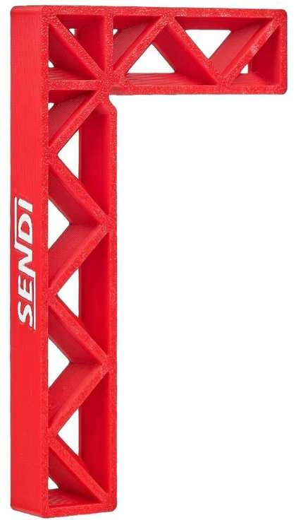 90 laipsnių kampų laikiklis / fiksatorius Sendi 50 x 100 mm, plastikinis