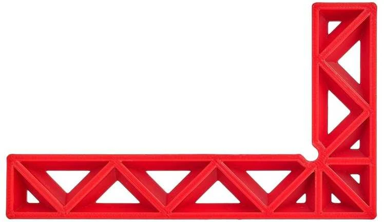 90 laipsnių kampų laikiklis / fiksatorius Sendi 50 x 100 mm, plastikinis