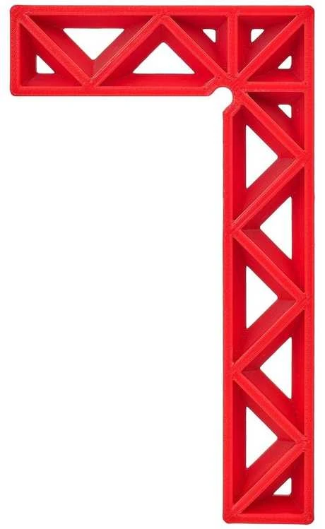 90 laipsnių kampų laikiklis / fiksatorius Sendi 50 x 100 mm, plastikinis