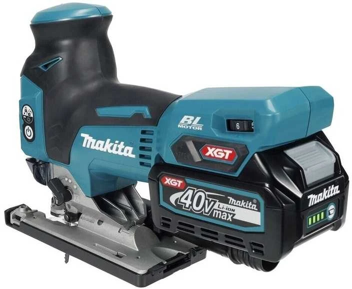 Makita JV001GZ Akumuliatorinis siaurapjūklis XGT 40V, bešepetėlinis variklis, 800-3500min¹, 26mm, "Z" versija - komplektuojamas be akumuliatoriaus ir kroviklio