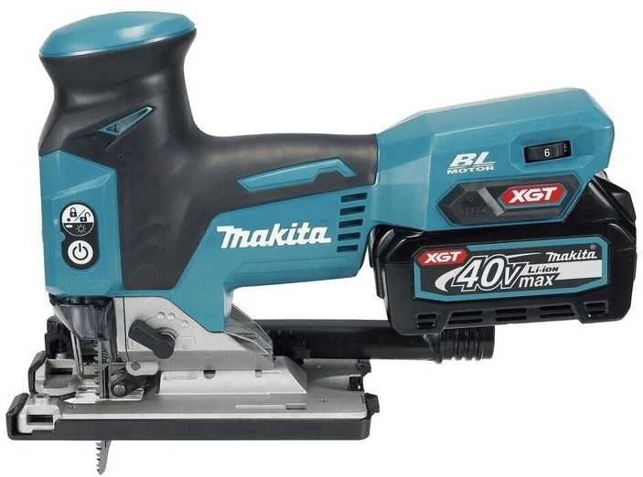 Makita JV001GZ Akumuliatorinis siaurapjūklis XGT 40V, bešepetėlinis variklis, 800-3500min¹, 26mm, "Z" versija - komplektuojamas be akumuliatoriaus ir kroviklio