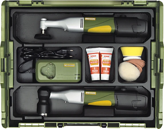 Akumuliatorių ir įkroviklio komplektas PROXXON L-Boxx 10,8V 2x2,6Ah