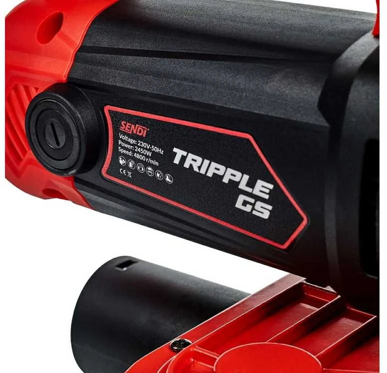 Betono ir klijų šlifuoklis SENDI TRIPPLE GS 2450W galios