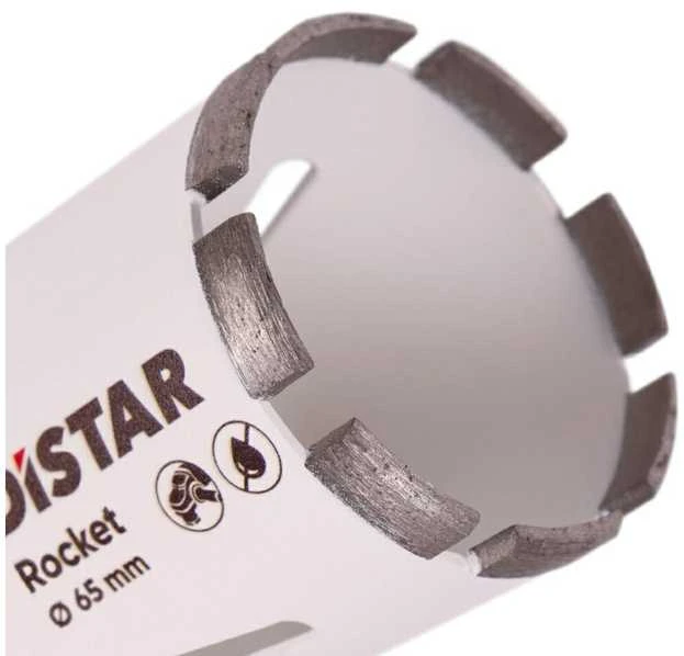 Distar ROCKET karūnėlės plytelėms, granitui, 20mm, 35mm, 45mm, 50mm, 55mm, 65mm, 68mm M14 jungtis, Karūnėlės skersmuo: 55 mm