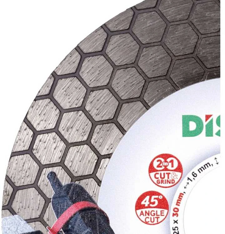 Distar Slider 45 PRO deimantinis diskas 125x1,6x25x30 Edge Dry Slider