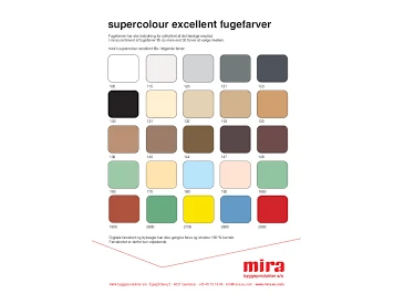 Glaistas plytelių tarpams, cementinis Mira Supercolour Excellent 3kg, Spalva: 123