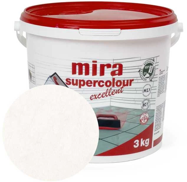 Glaistas plytelių tarpams, cementinis Mira Supercolour Excellent 3kg, Spalva: 100