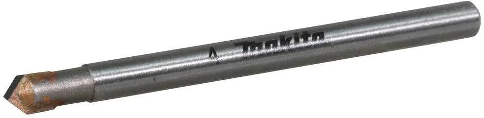 Makita Grąžtas stiklui, 6x58mm, su tiesiu apvaliu koteliu. D-78433