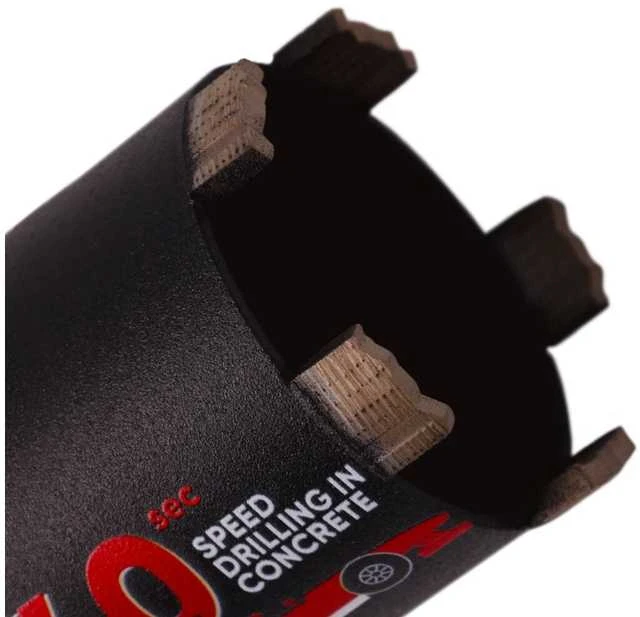 Grąžtas Deimantinė karūna rozetėms gręžti 68 mm, 72 mm, 82 mm RS-X Centrum, Distar su centratoriumi ir adapteriu iš M18 į M16, Karūnos skersmuo, mm: 72 mm