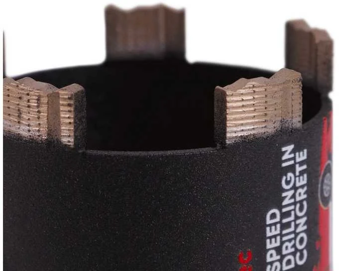 Grąžtas Deimantinė karūna rozetėms gręžti 68 mm, 72 mm, 82 mm RS-X Centrum, Distar su centratoriumi ir adapteriu iš M18 į M16, Karūnos skersmuo, mm: 72 mm