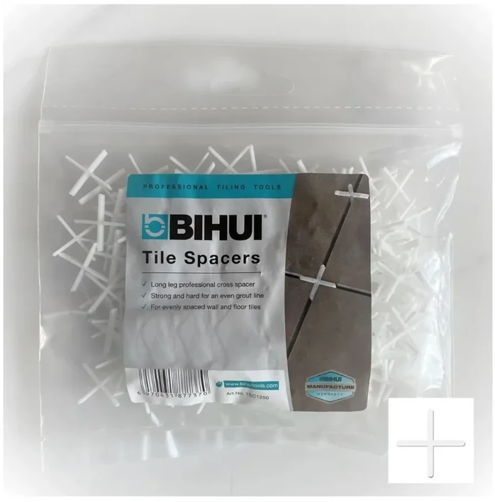 Kryžiukai plytelių tarpams 2 mm, 250 vnt. Bihui