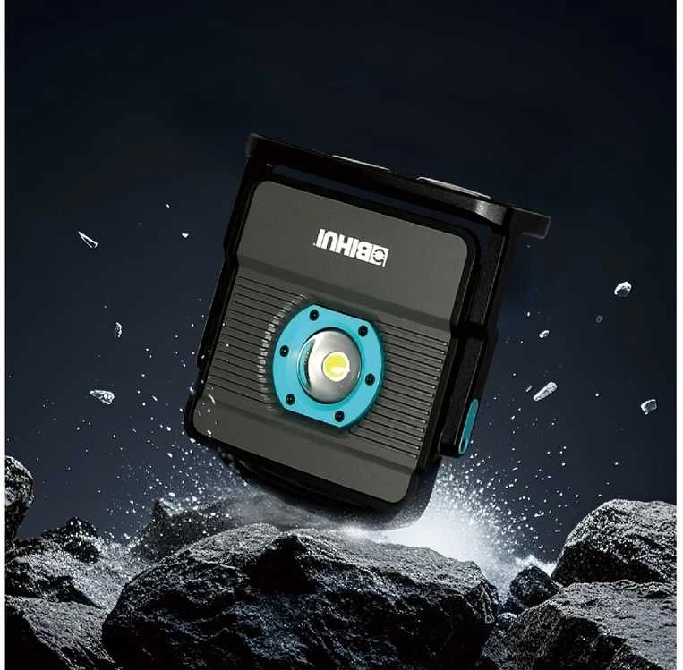 LED darbo lempa 5000 Lumen, akumuliatorinė nešiojama, Bihui BPLT40 su adapteriu BPLT-ADP4 tinka Bihui, Makita, Bosch, HIkoki, Panasonic (be akumuliatoriaus)