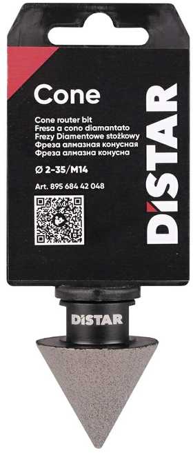 M14 Kūginė deimantinė freza Distar Cone 2-35mm