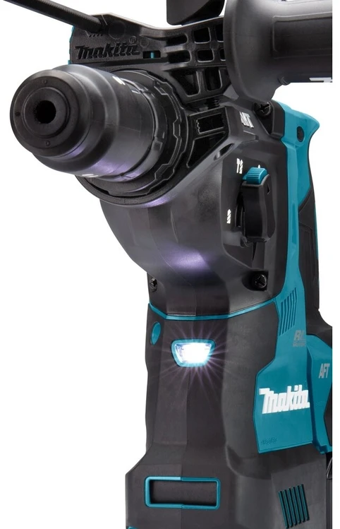 Makita HR002GM202 Perforatorius XGT, 2,9 J, 28mm; 4,1kg, bešepetėlinis variklis, greitojo keitimo griebtuvas, 2X4,0Ah, greitasis kroviklis; AFT; AWS su AWS lustu); AVT; Soft no load; XPT; MAKPAC lagaminas