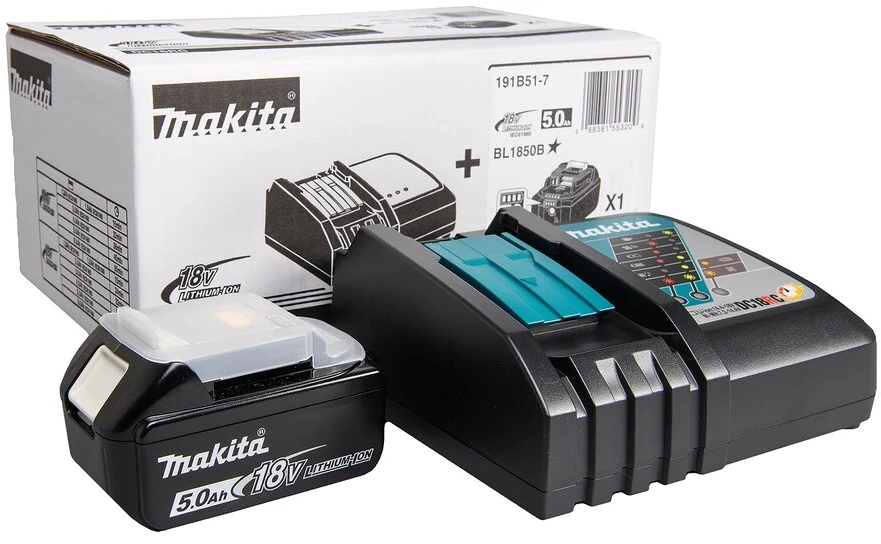 Makita akumuliatoriaus ir kroviklio rinkinys 191B51-7 18V, 1XBL1850B, DC18RC