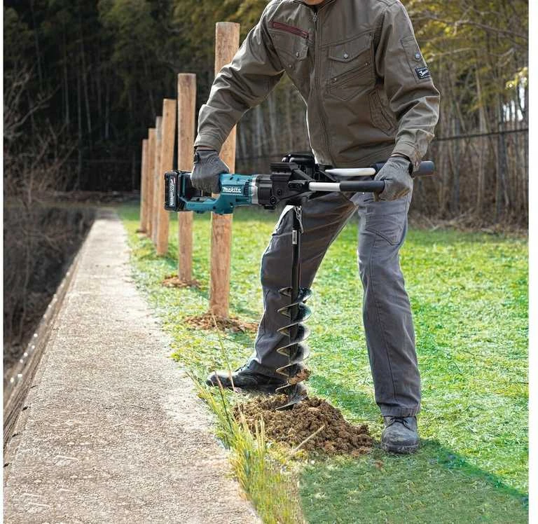 Makita DG002GZ akumuliatorinis žemės grąžtas 40Vmax XGT, BL variklis, 2 greičiai, maks. 200 mm, tiesiogiai pritvirtintas grąžto antgalis, be akumuliatoriaus ir krovikli