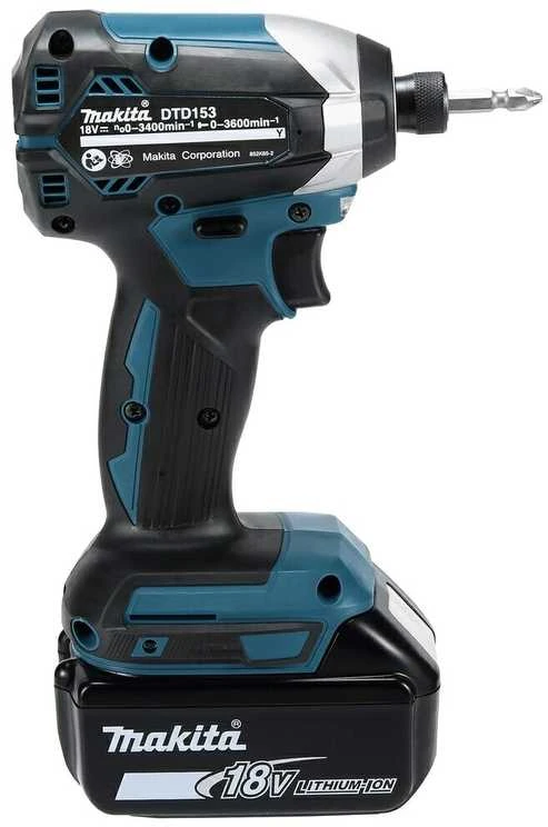Makita DTD153Z Akumuliatorinis smūginis suktuvas, 18 V,Li-ion 170 Nm, LED, BL-motor, Be akumuliatorių ir kroviklio!