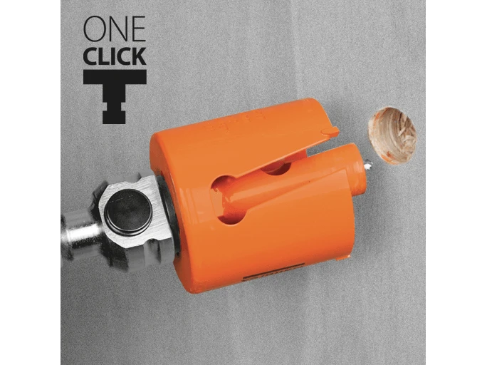 One-Click karūnėlių laikiklis, SDS+, ilgas centr. grąžtas mūrui, Mandrex