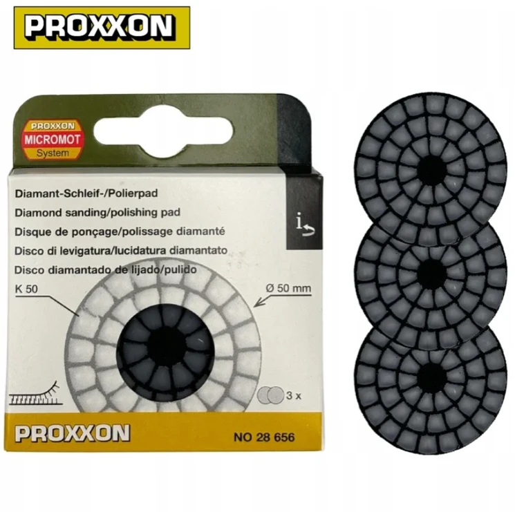 Deimantinis šlifavimo diskas PROXXON P50, 3vnt