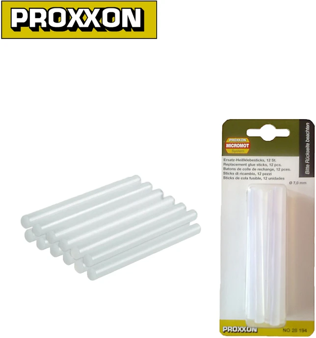 Klijų lazdelės PROXXON Ø7mm, 12 vnt.