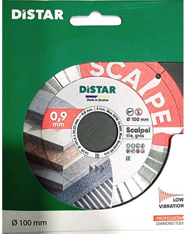 SCALPEL 0,9mm storio švaraus pjovimo diskas plytelėms ⌀100mm, DISTAR
