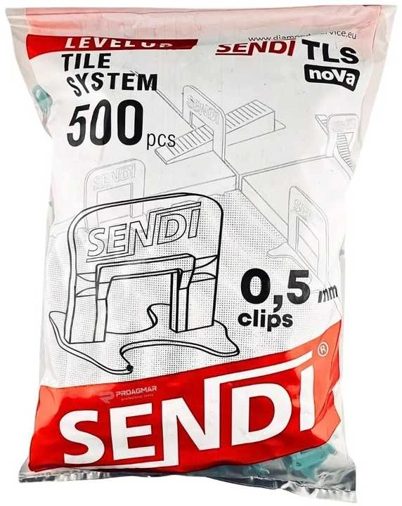 SENDI Level Up XXL klips 0,5 mm 500 vnt. pritraukėjas plytelių lyginimo sistemai