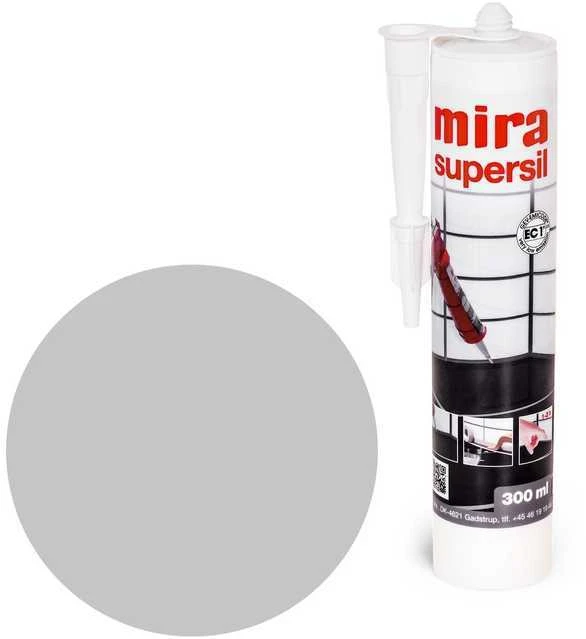 Silikoninė masė plytelių tarpams, Supersil 300 ml, Mira, Spalva: 120 Juodas