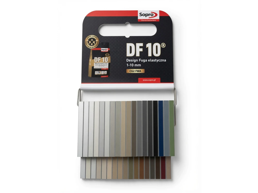 Sopro Design Fuga Flex DF 10 cementinis siūlių glaistas 1-10mm, 2kg, Spalva: Šviesiai pilka 16