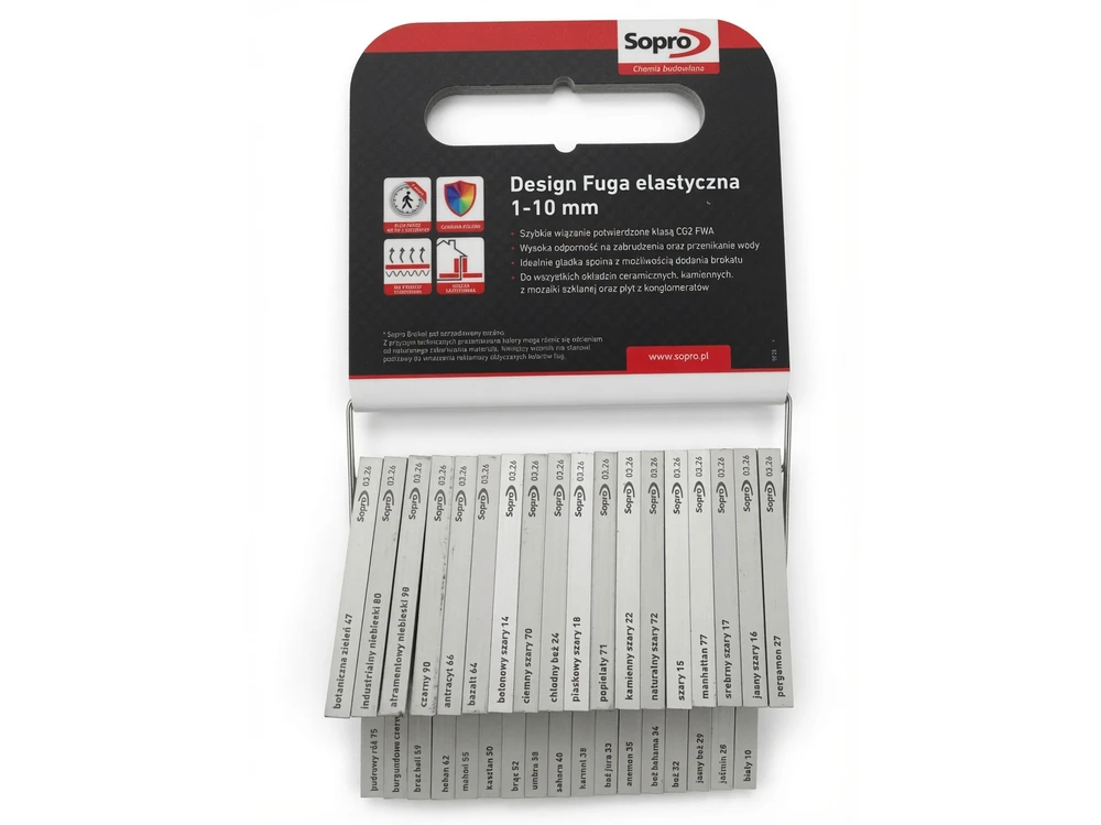 Sopro Design Fuga Flex DF 10 cementinis siūlių glaistas 1-10mm, 2kg, Spalva: Šviesiai pilka 16