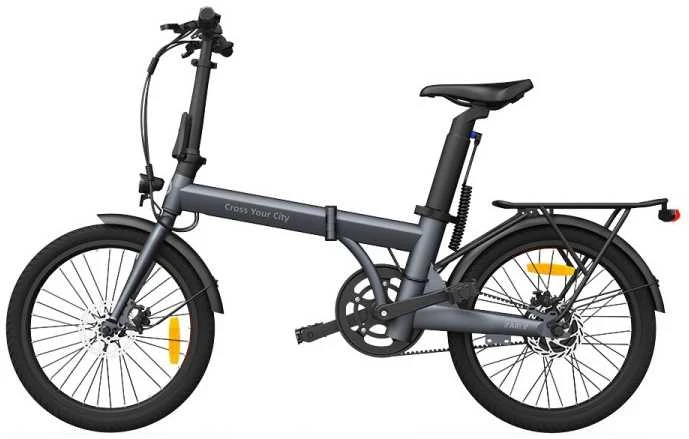 ADO Air 20 ECO elektrinis dviratis, pilkas (Nemokamas pristatymas)