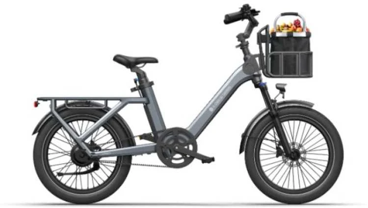 ADO Air One Ultra elektrinis dviratis pilkas