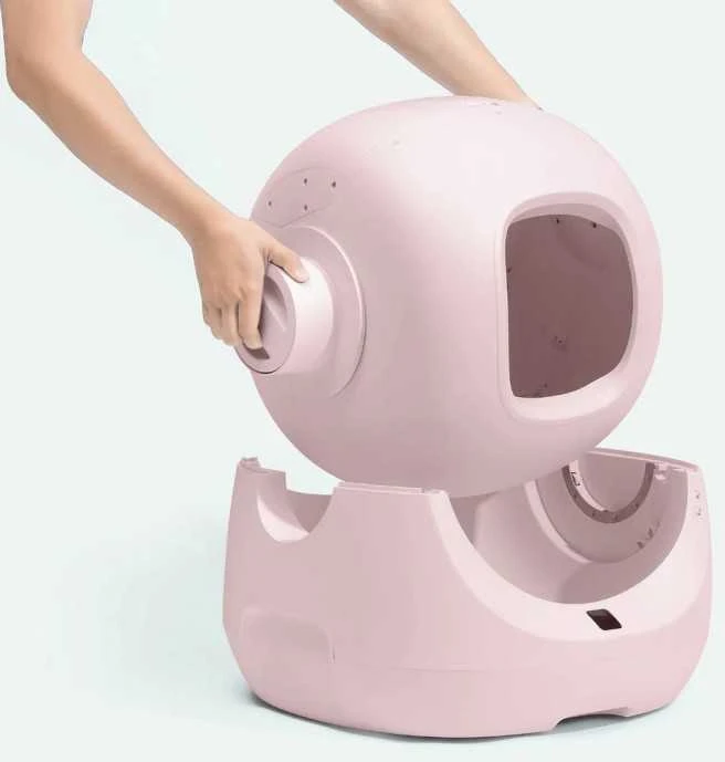 CATLINK BayMax Scooper SE Rožinis savaime išsivalantis automatinis išmanus kačių tualetas su APP