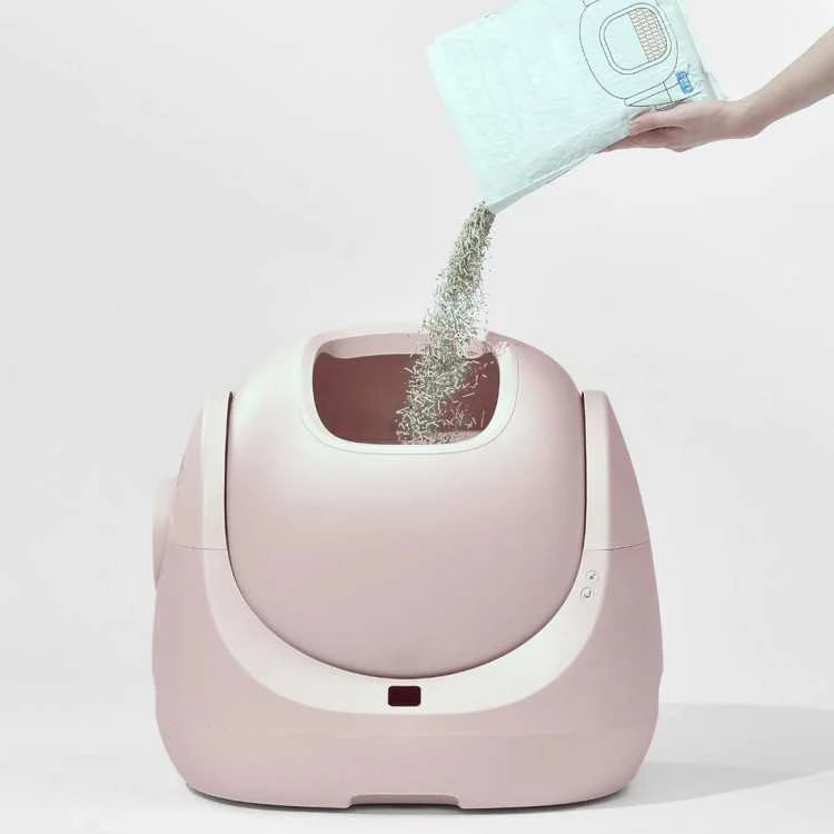 CATLINK BayMax Scooper SE Rožinis savaime išsivalantis automatinis išmanus kačių tualetas su APP
