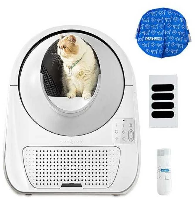 „Catlink“ išmanioji savaime išsivalanti kraiko dėžutė su dirbtinio intelekto kamera katėms „Scooper Pro Ultra“