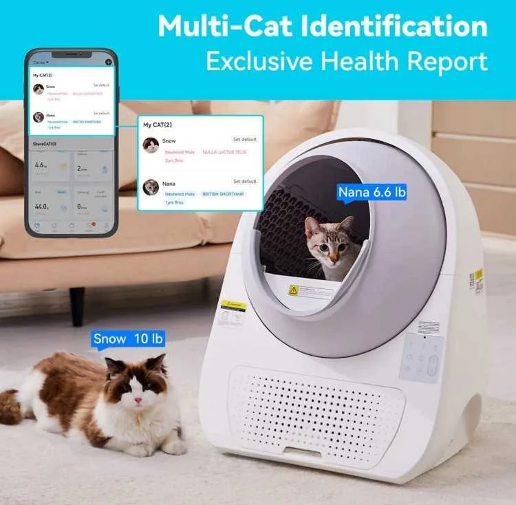 „Catlink“ išmanioji savaime išsivalanti kraiko dėžutė su dirbtinio intelekto kamera katėms „Scooper Pro Ultra“