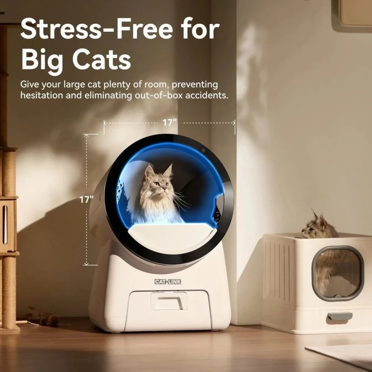 CATLINK Scoop Robot C07 savaime išsivalantis automatiškai pasipildantis išmanusis katės tualetas su dviem kamerom ir APP
