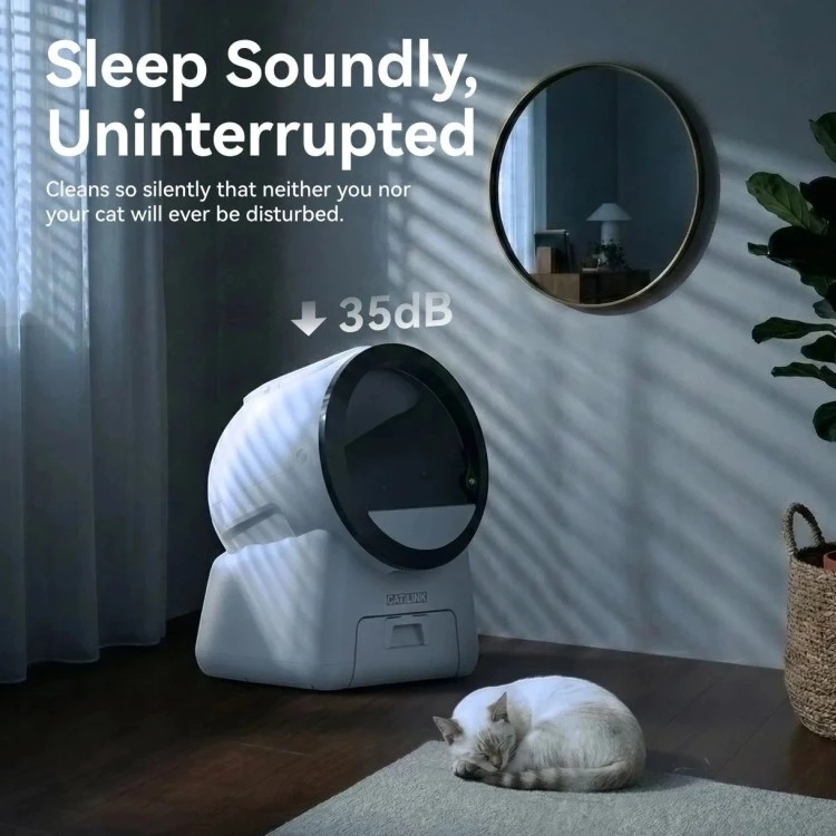 CATLINK Scoop Robot C07 savaime išsivalantis automatiškai pasipildantis išmanusis katės tualetas su dviem kamerom ir APP