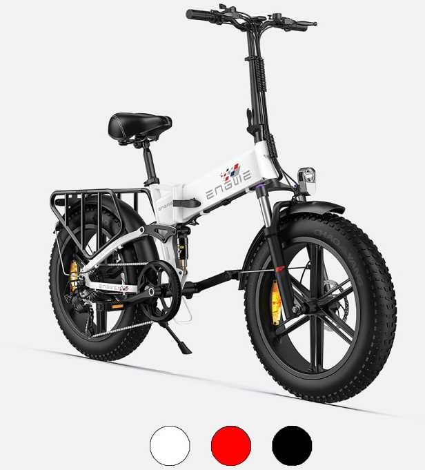 Dviratis 20" elektrinis Engwe Engine X baltas