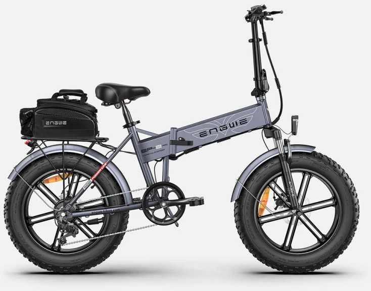 Dviratis 20" elektrinis Engwe EP-2 PRO pilkas (Nemokamas pristatymas)