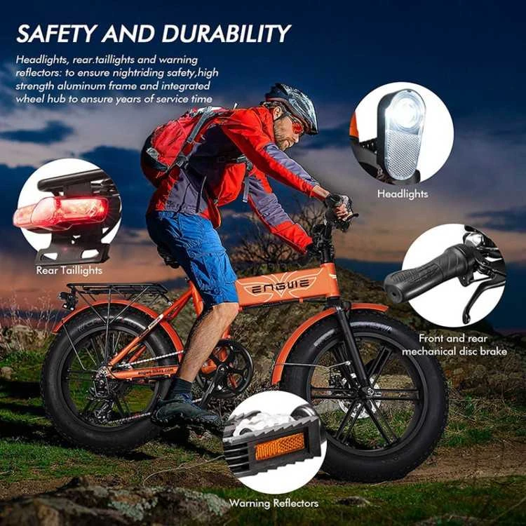 Dviratis 20" elektrinis Engwe EP-2 PRO oranžinis