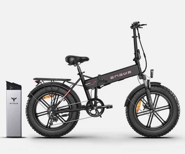 Dviratis 20" elektrinis Engwe EP-2 PRO juodas (Nemokamas pristatymas)