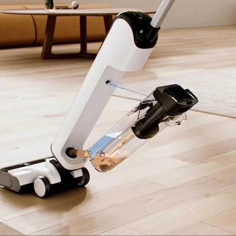 UWANT D100 17000Pa vertikalus dulkių siurblys su šluostymo funkcija ir įkrovimo stotele - baltos spalvos