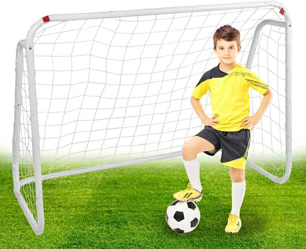 2 baltų Signal futbolo vartų rinkinys