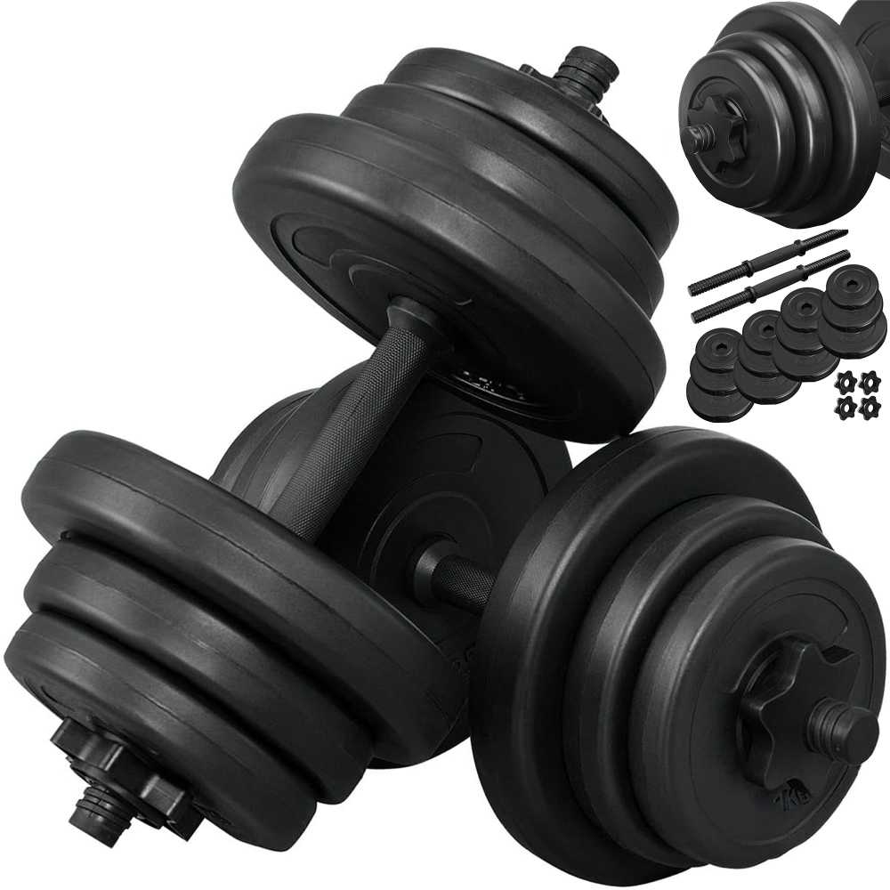 2 Tytan mankštos hanteliai 2x10kg
