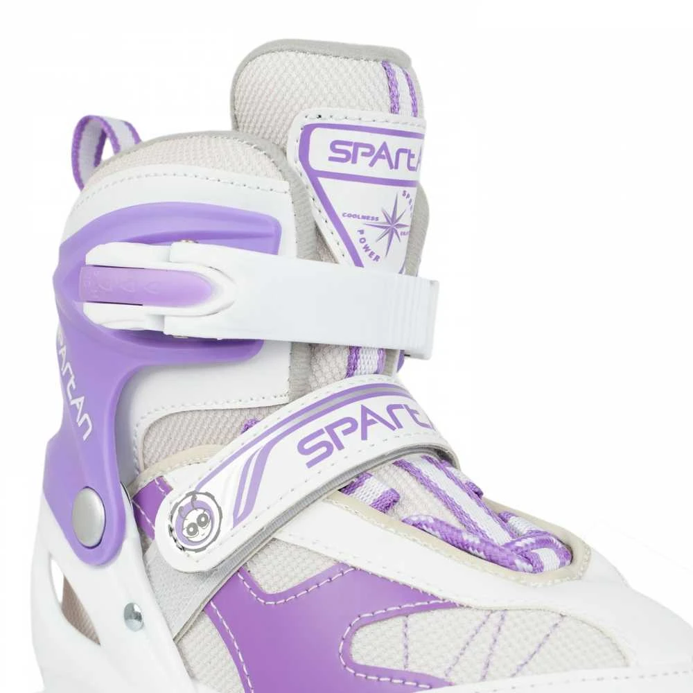 2in1 SPARTAN Violetinė-Baltas Inliner pačiūžos (38-41)