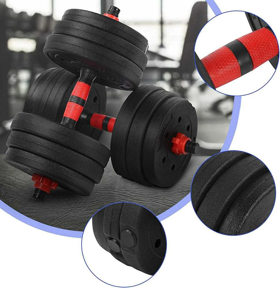 2in1 štangos hanteliai Maximus pratimams 2x 10kg