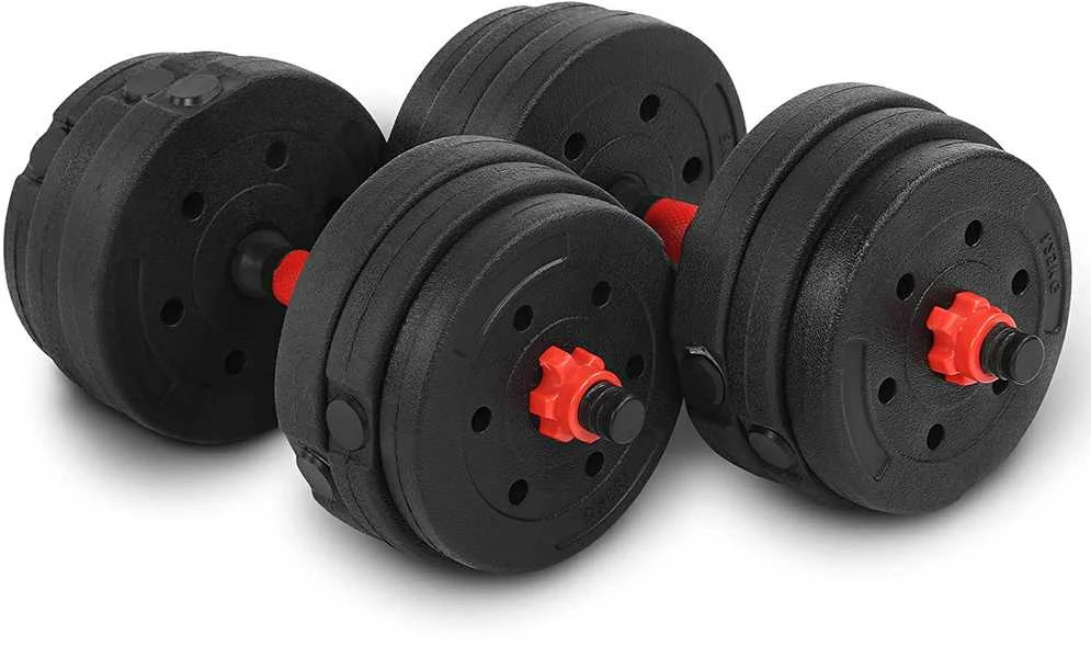 2in1 štangos hanteliai Maximus pratimams 2x 10kg