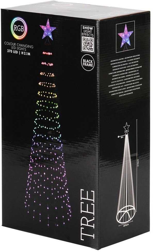 370 LED Kalėdų eglutė, 210 cm