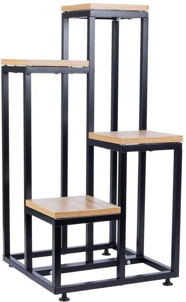 4 pakopų metalinis gėlių stovas, 69 cm