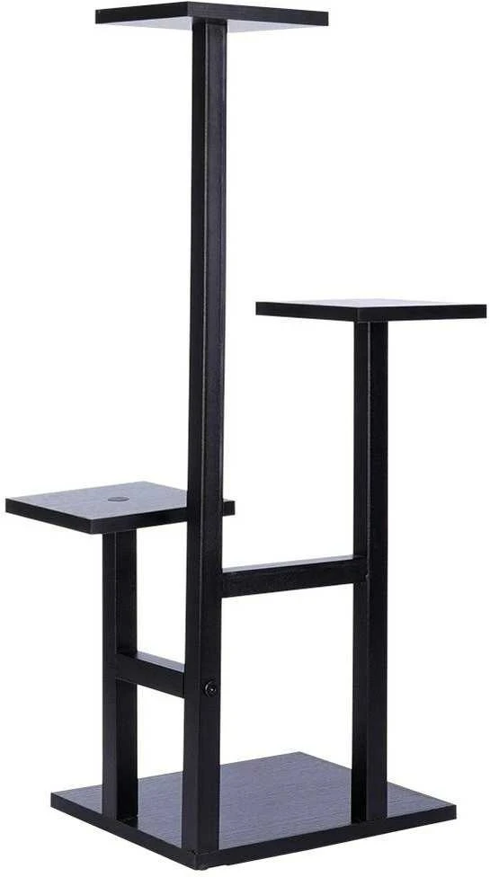4 pakopų metalinis gėlių stovas, 84 cm